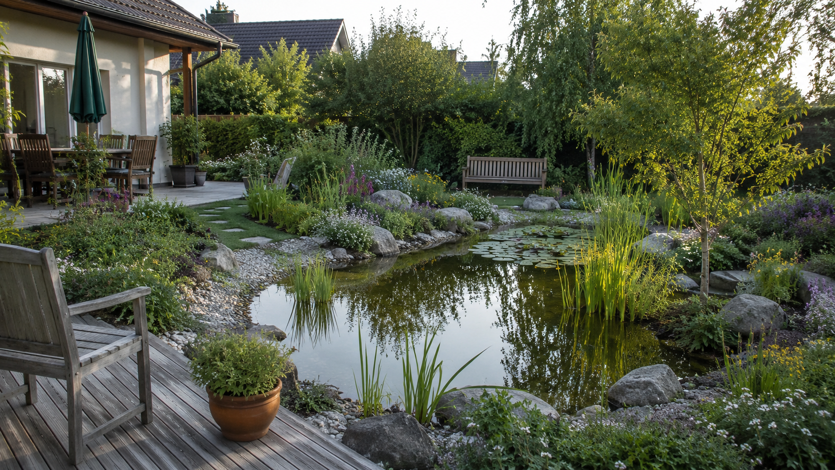 Naturteich im Garten anlegen: Planung & Pflege