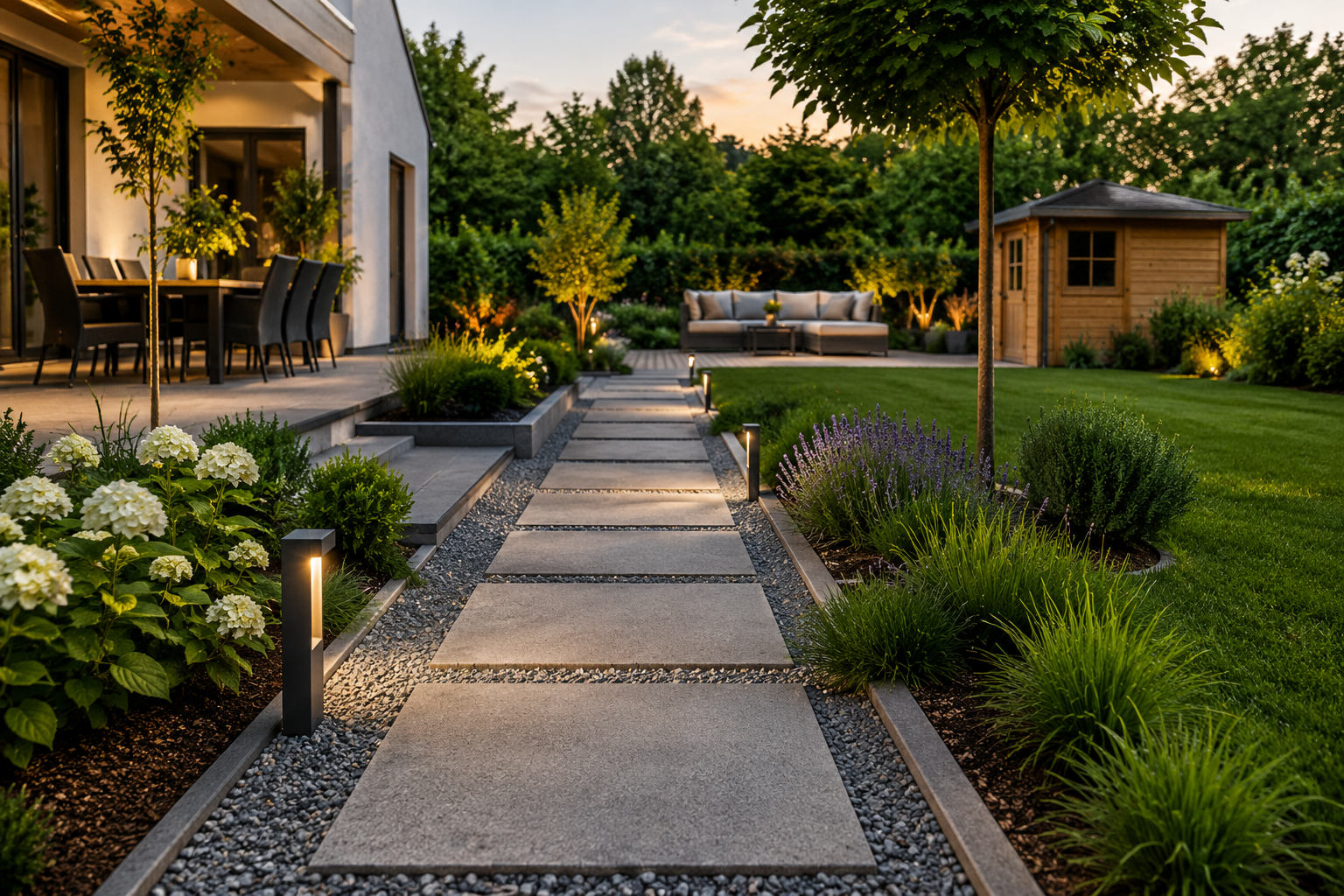 Gartenwege gestalten