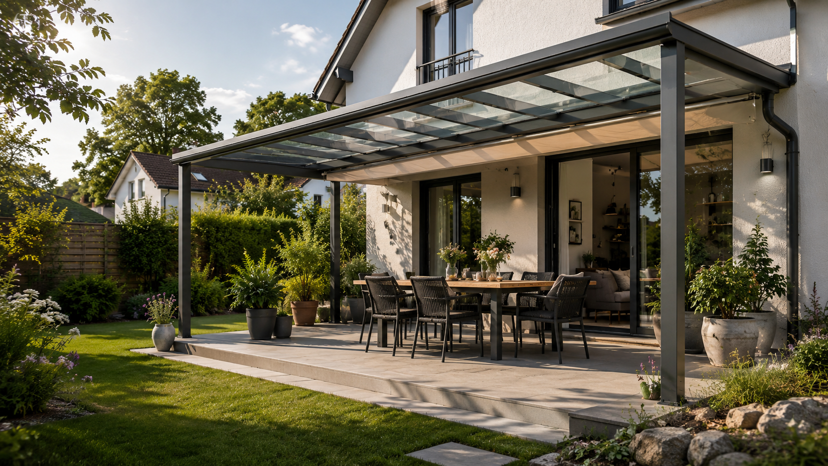 Terrassenüberdachung planen: Kosten, Material & Bau