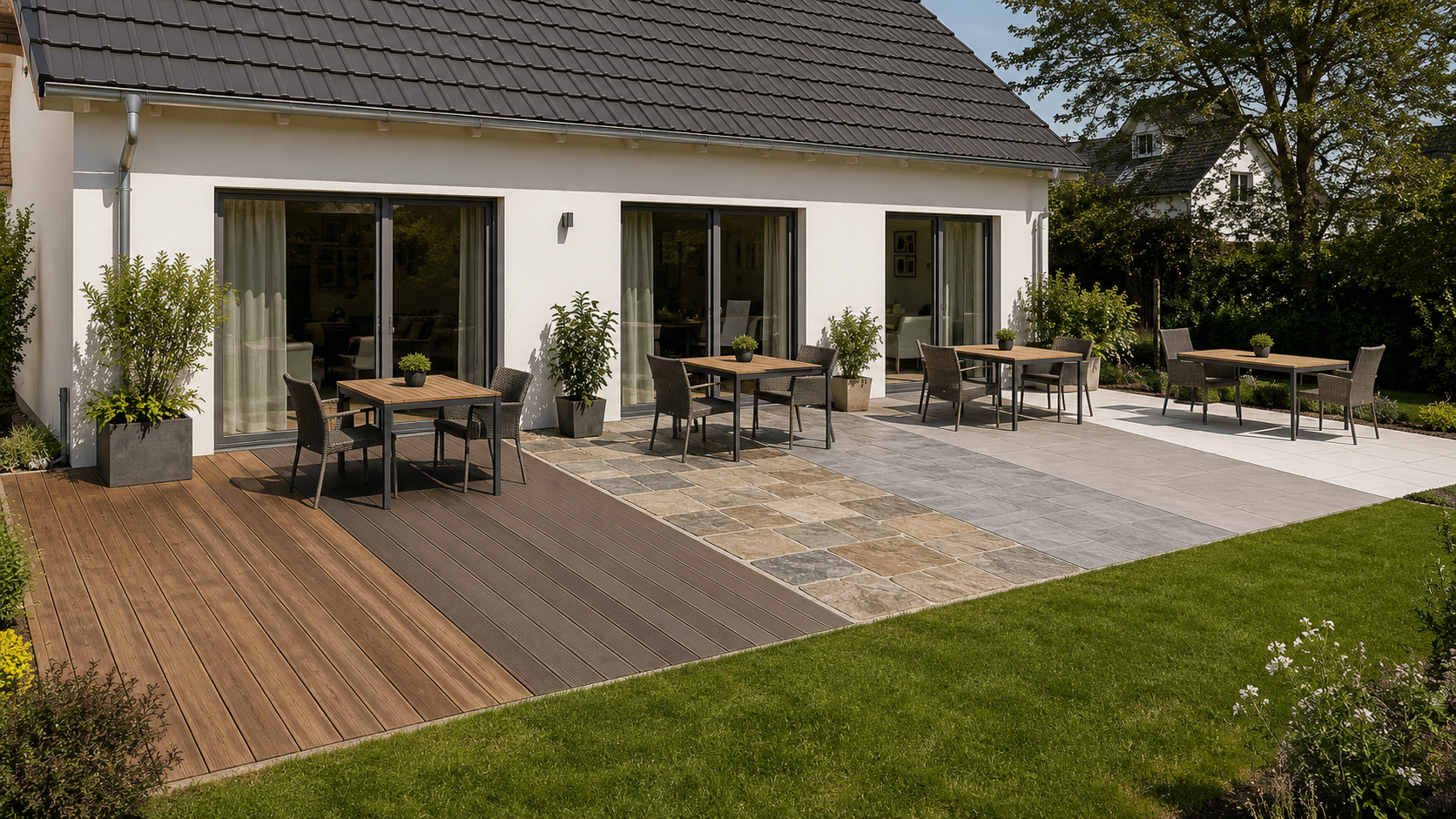 Terrassenbeläge im Vergleich