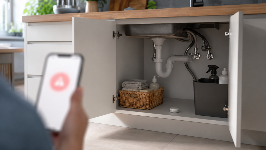 Smarter Wassermelder schützt das Zuhause während des Urlaubs