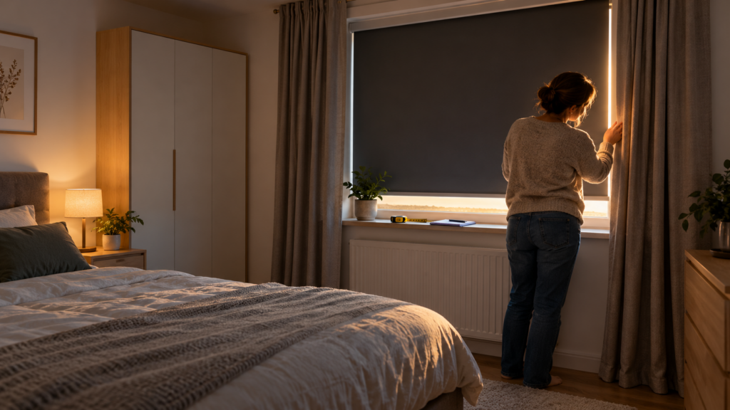 Schlafzimmer vor dem Kauf einer Verdunkelung prüfen. Schlafzimmer verdunkeln Checkliste