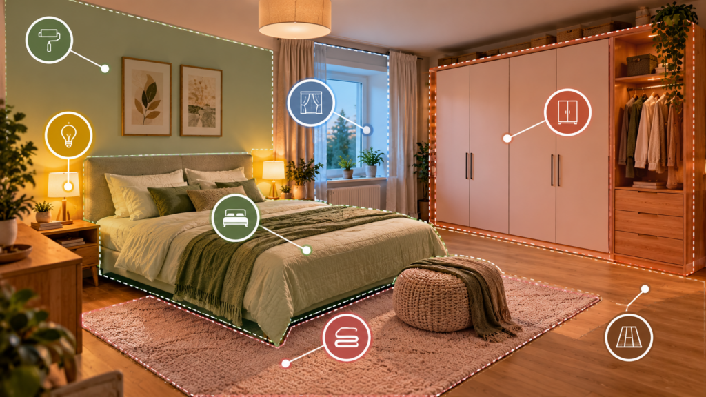 Kostenblöcke beim Schlafzimmer einrichten systematisch planen
